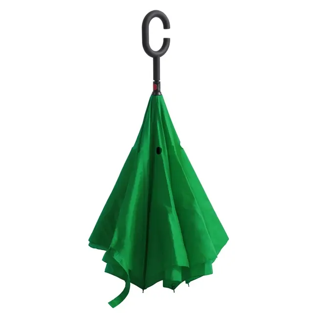 Зонт трость Hands-free Черный Зеленый 8604-03