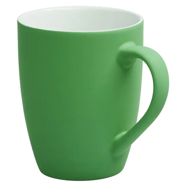 Чашка керамическая Soft-Touch 320мл Зеленый Белый 12663-07