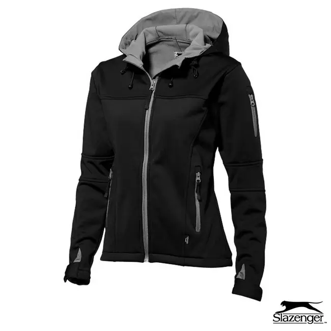 Куртка 'Slazenger' полиэстер флис 'Softshell' Черный Серый 6206-03