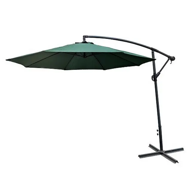Зонт садовый 3м Черный Зеленый 13467-01