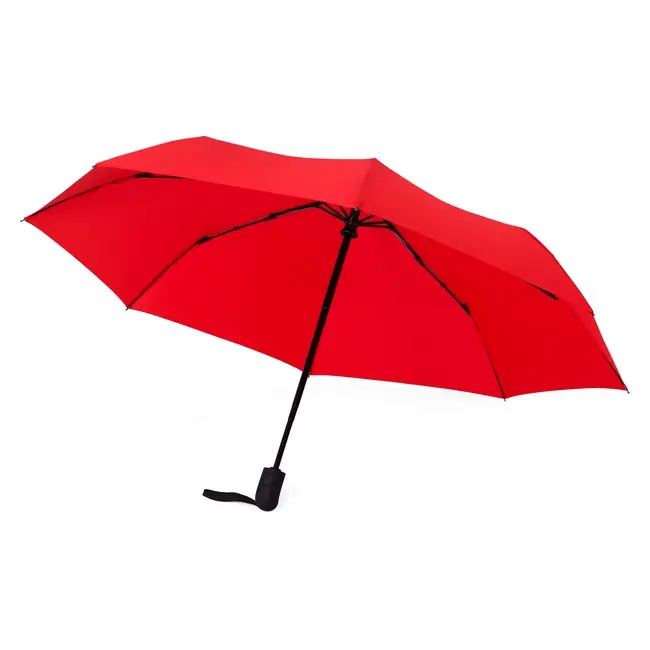 Зонт складной автомат Красный Черный 13595-04