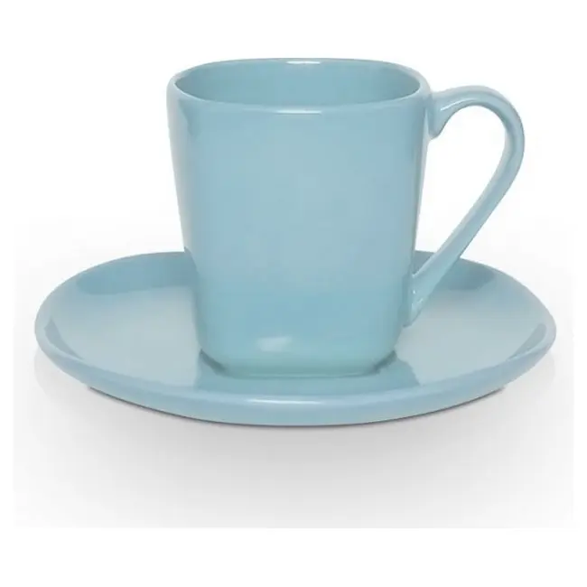 Чашка керамічна Etna S з блюдцем 180 мл Голубой 1753-08
