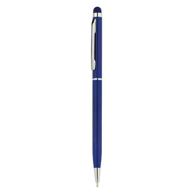 Ручка стилус металлическая шариковая Серебристый Синий 11906-04