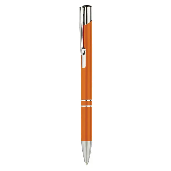Ручка кулькова металева Оранжевый Серебристый 11905-06