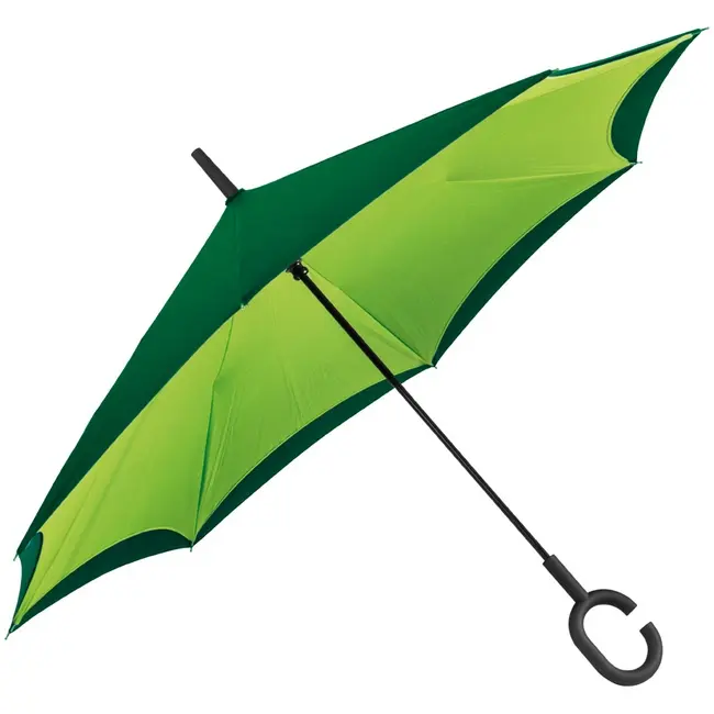 Зонт трость обратного сложения Зеленый 12138-03