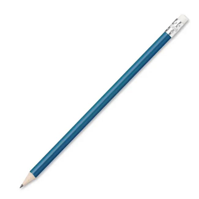 Дерев'яний олівець з гумкою Голубой Серебристый 10079-03