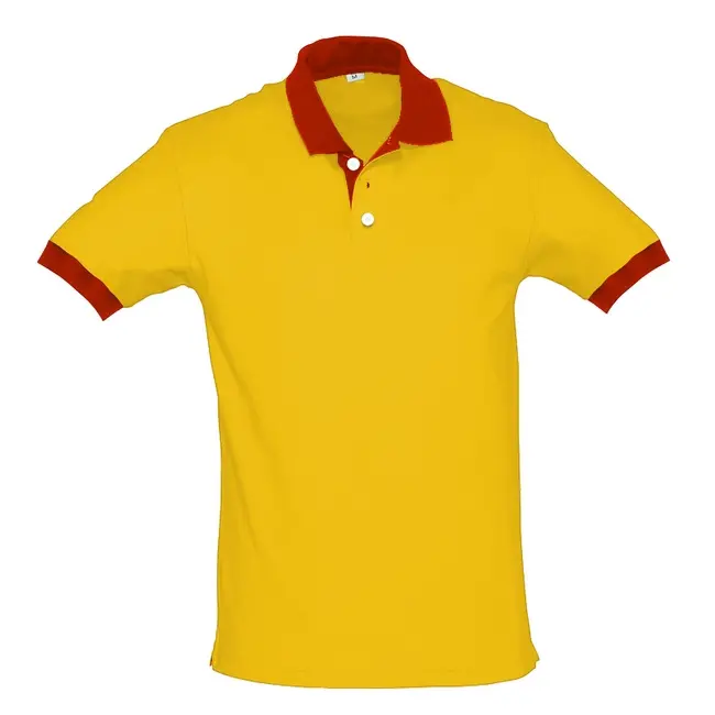 Футболка поло 'Vip Print' 'Custom' Красный Желтый 14602-17