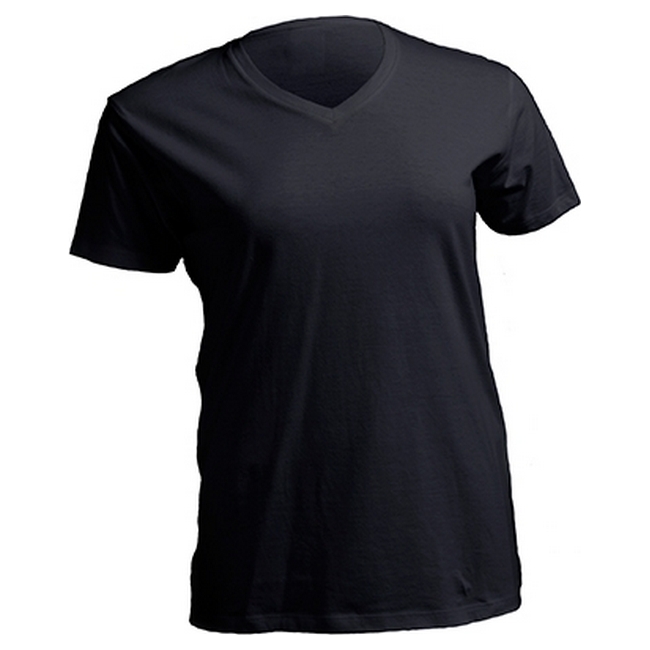 Футболка 'JHK' 'PlusSize V-NECK' BLACK