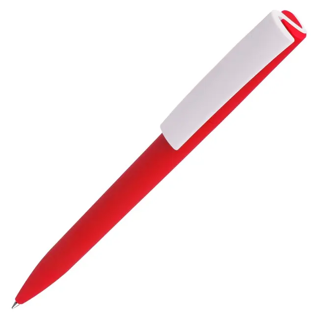 Ручка пластиковая Белый Красный 12313-03