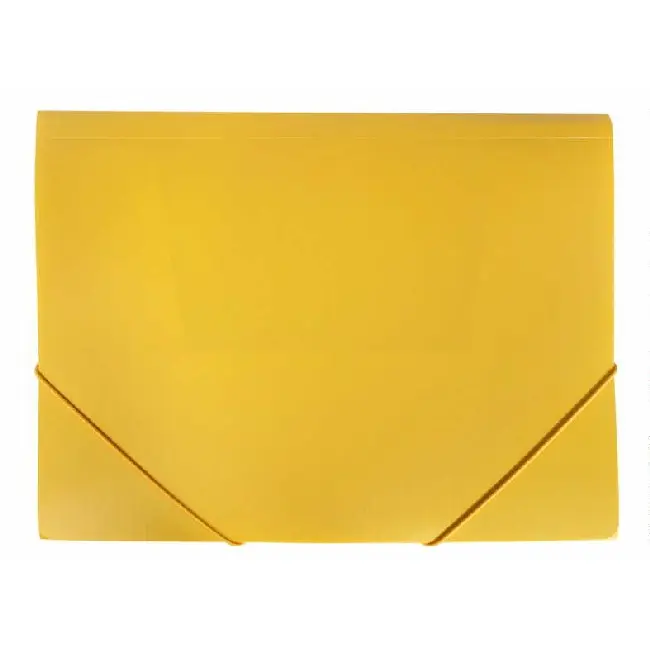 Папка А4 пластиковая на резинках желтая Желтый 4408-06