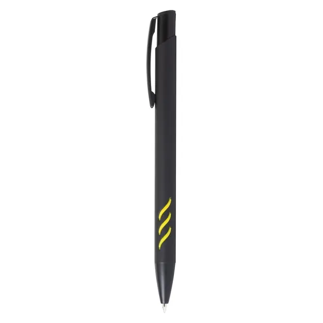 Ручка шариковая металлическая Черный Желтый 12602-04