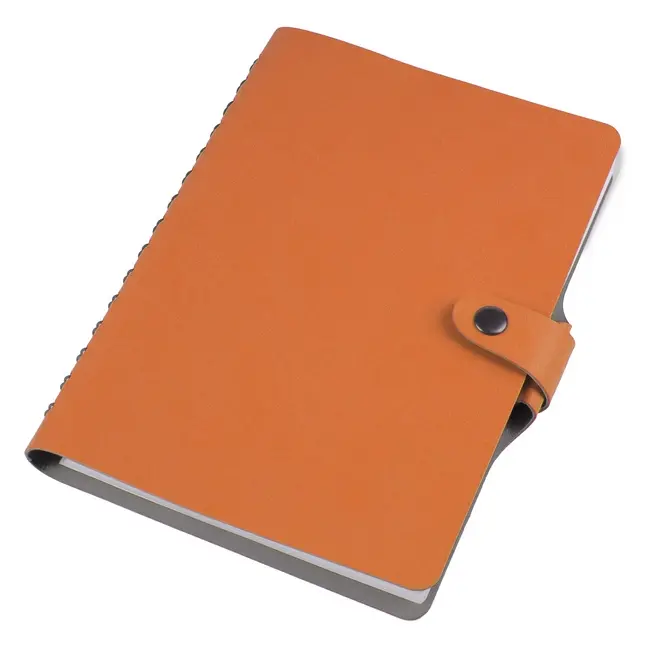 Блокнот А5 'Twiddle Custom' Vivella морквяний - cірий 140 аркушів Серый Оранжевый 30055-06
