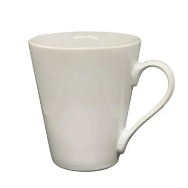 Чашка керамічна глянцева 330мл Белый 14027-01