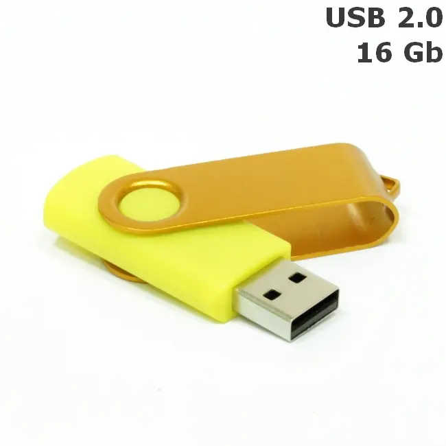 Флешка 'Twister' 16 Gb USB 2.0 Желтый Золотистый 3675-03