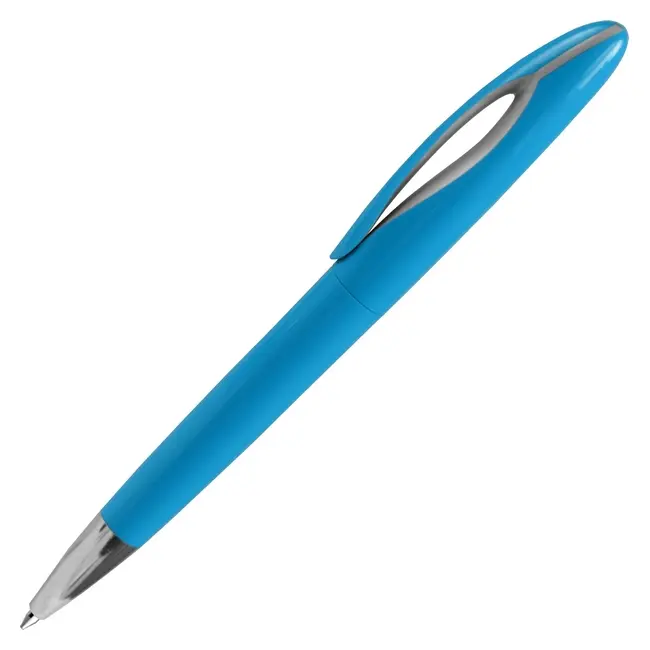 Ручка шариковая пластиковая 'Florida' Серый Серебристый Голубой 15033-08