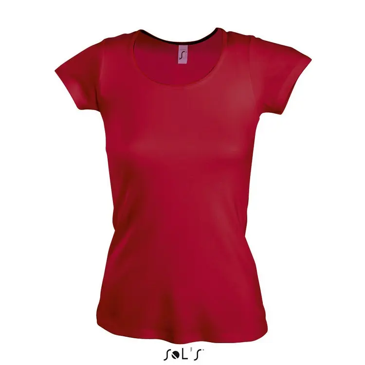 Женская футболка к круглым воротом SOL’S MOODY Красный 3802-03