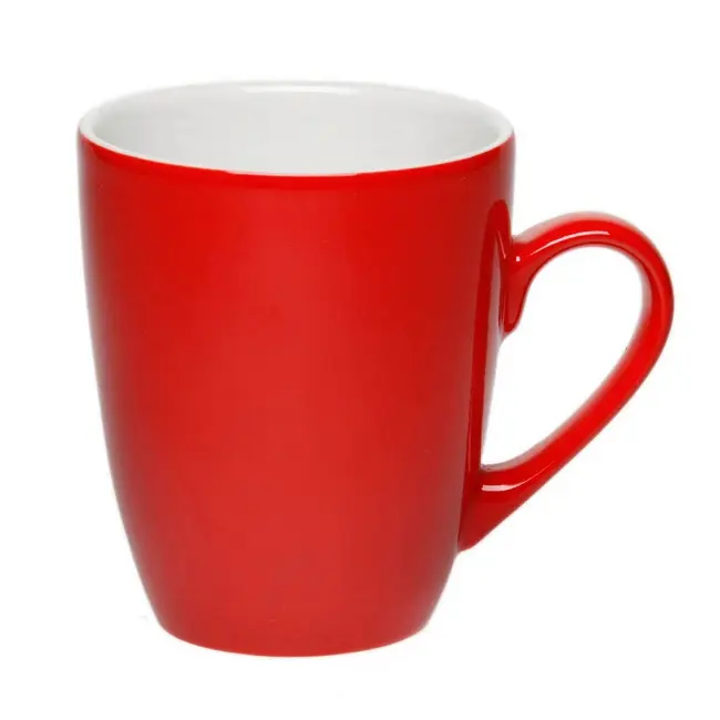 Чашка керамическая Красный Белый 1188-01