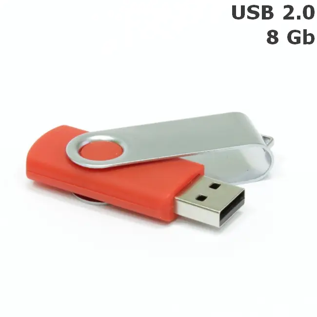 Флешка 'Twister' 8 Gb USB 2.0 Серебристый Красный 3673-82