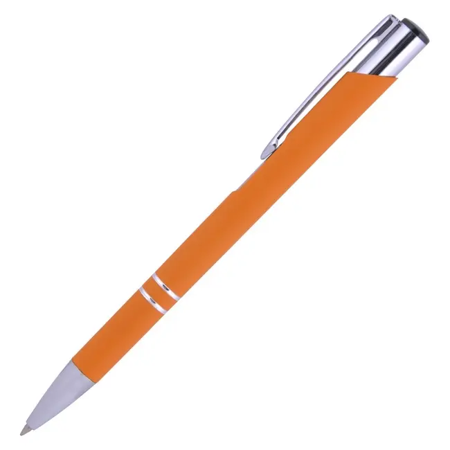 Ручка металлическая Серебристый Оранжевый 10061-03