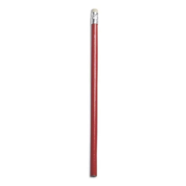 Деревянный карандаш с ластиком Красный 5048-01