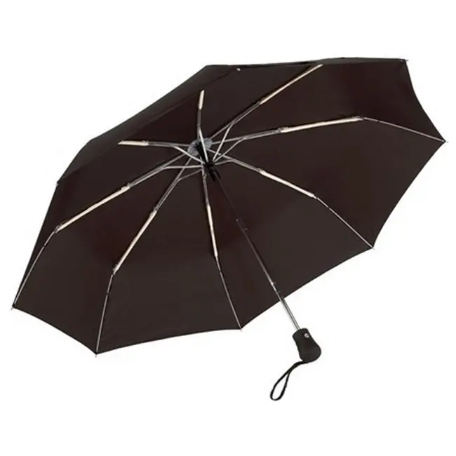 Зонт складной ветроустойчивый в чехле Черный 5866-04