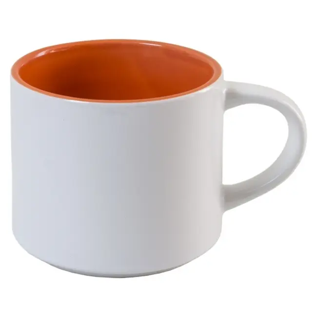 Чашка керамічна сублімаційна Белый Оранжевый 7017-04