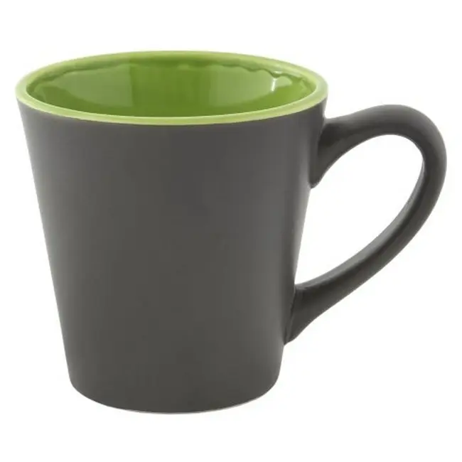 Чашка керамическая 288 мл Зеленый Серый 8911-05