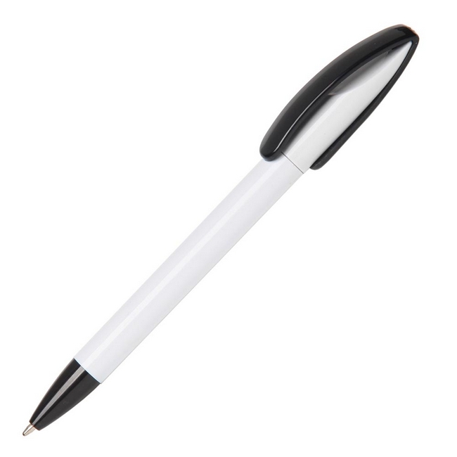 Ручка пластиковая Белый Черный 1352-01