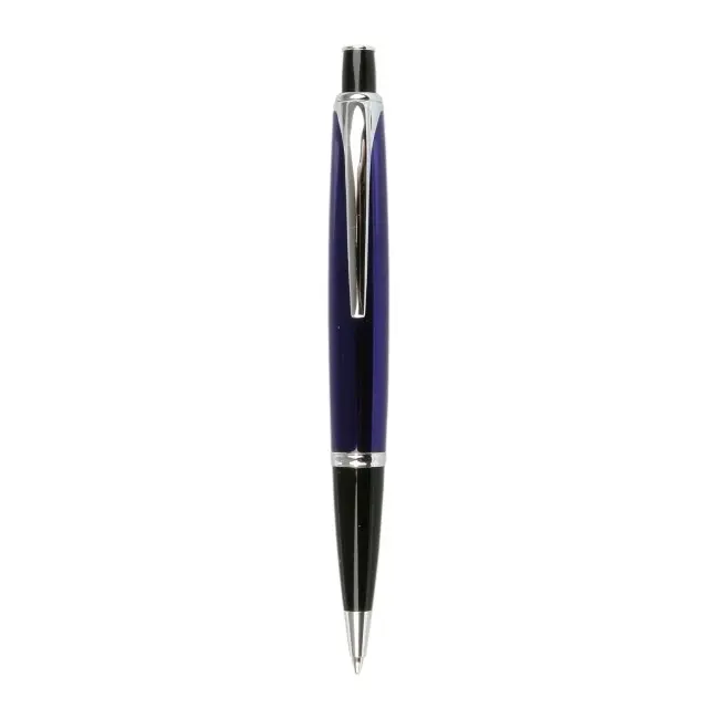 Ручка металева Темно-синий Серебристый Черный 4967-03
