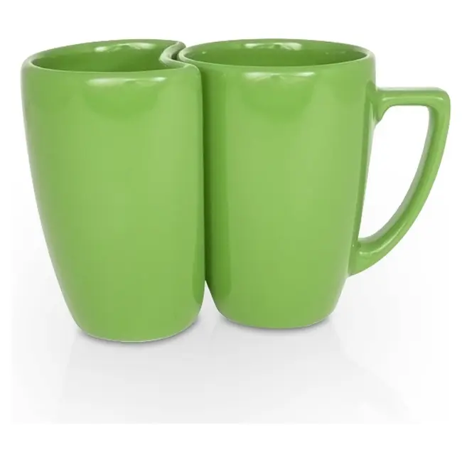 Набір з двох чашок Eden Plus керамічний 330 / 250 мл Зеленый 1802-23