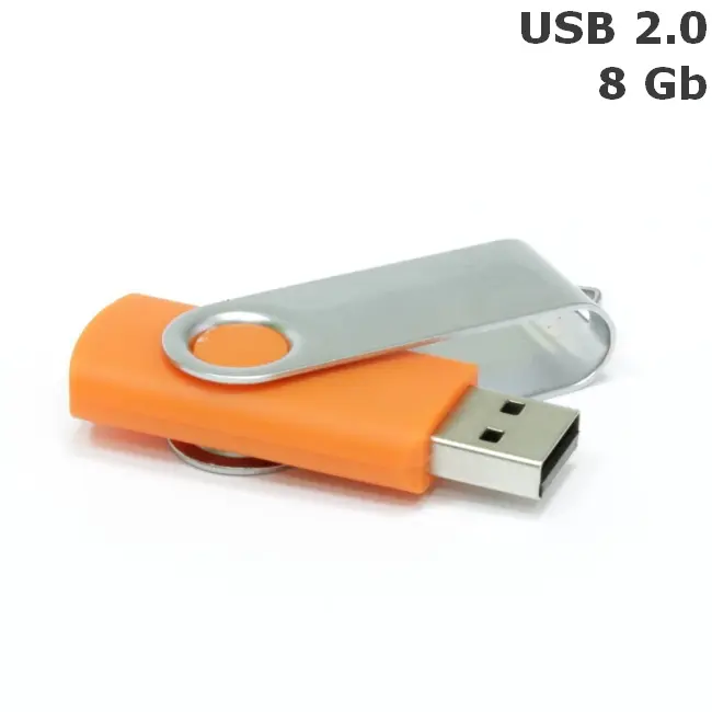 Флешка 'Twister' 8 Gb USB 2.0 Оранжевый Серебристый 3673-81
