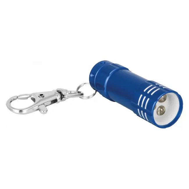 Брелок ліхтарик 3 LED Серебристый Синий 8715-02