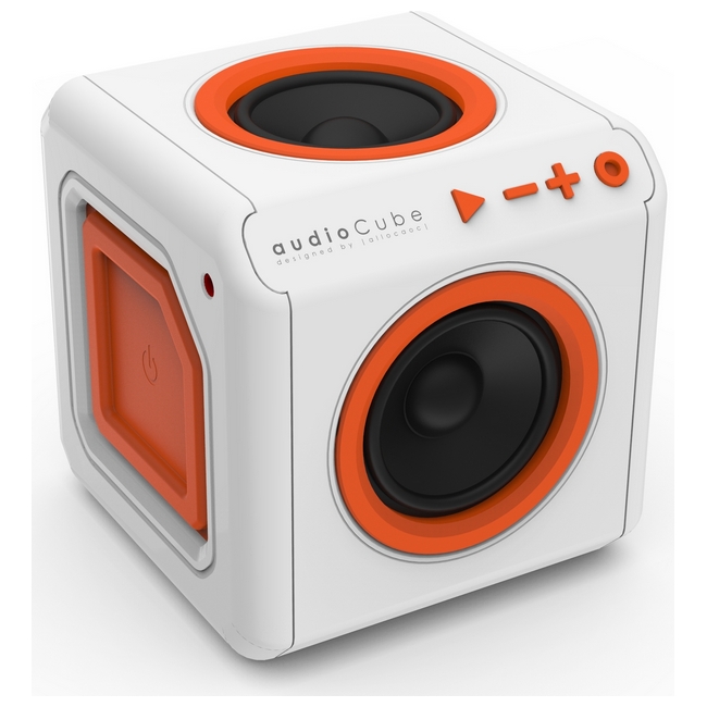 Колонки 'Allocacoc' 'audioCube Portable' BlueTooth с аккумулятором Оранжевый Черный Белый 1559-01