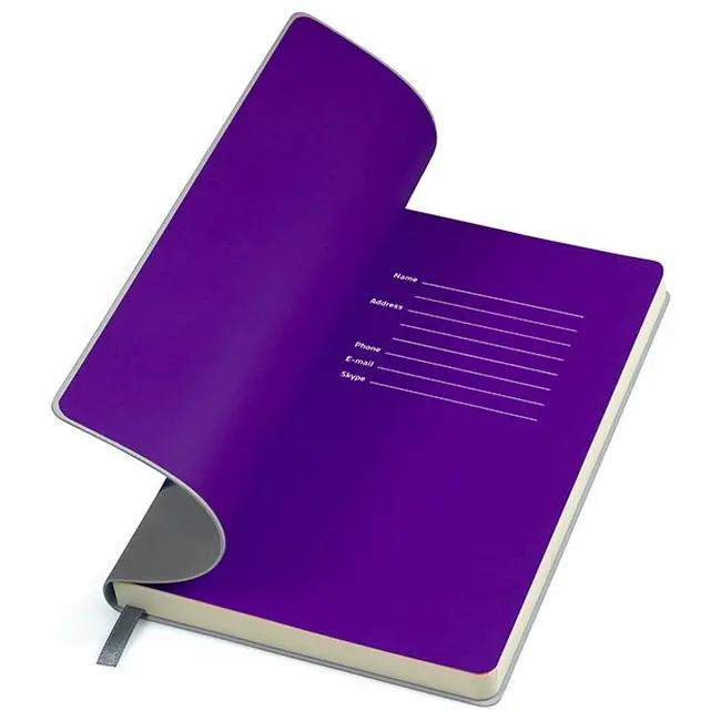 Блокнот A5 'thINKme' в линейку 'Funky' фиолетовый Фиолетовый Серый 6019-16