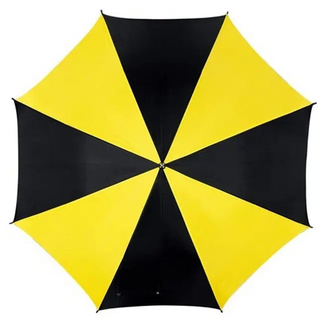 Зонт трость автоматический Желтый Черный 5871-09