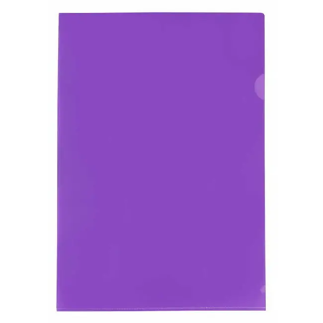 Папка-уголок А4 прозрачная фиолетовая Фиолетовый 5072-07