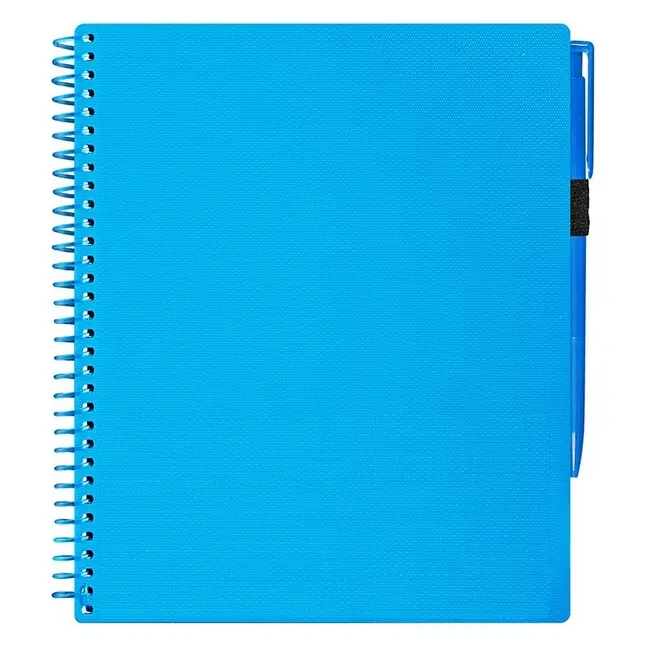 Блокнот A5 с ручкой на резинке Голубой 11930-02