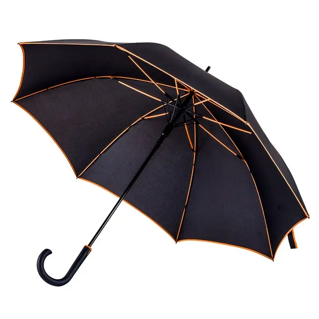 Зонт трость Оранжевый Черный 7304-05