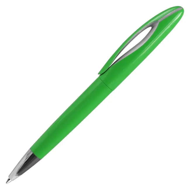 Ручка шариковая пластиковая 'Florida' Серебристый Серый Зеленый 15033-06