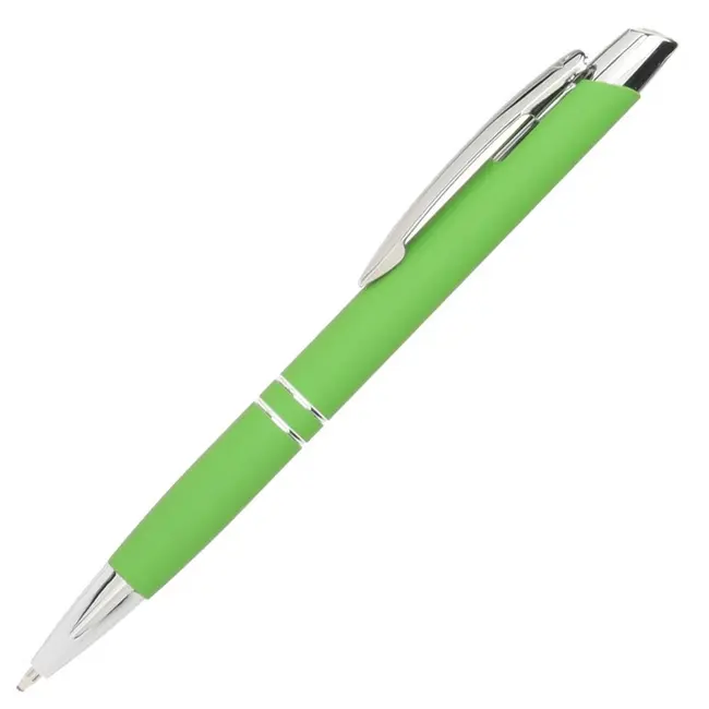 Ручка металева soft touch Зеленый Серебристый 13049-08