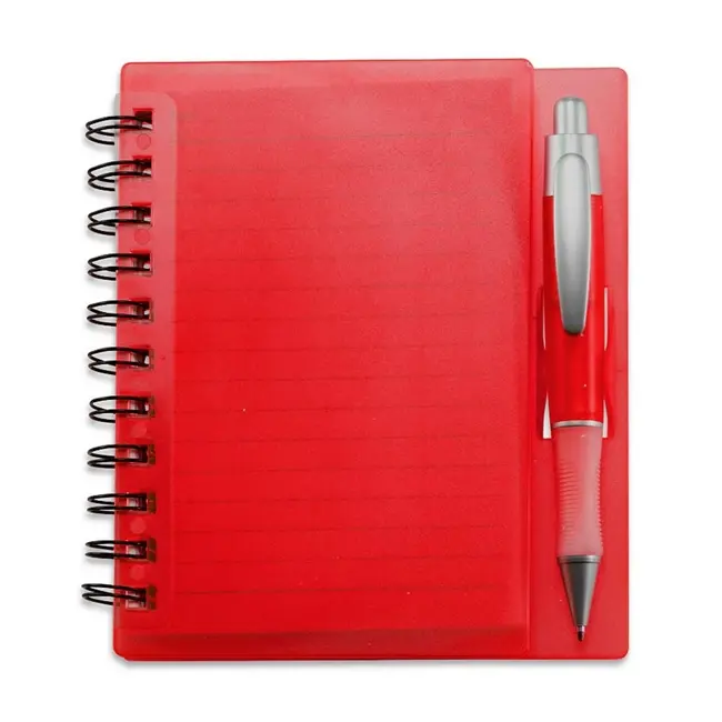 Блокнот A5 с ручкой Черный Красный 1439-01