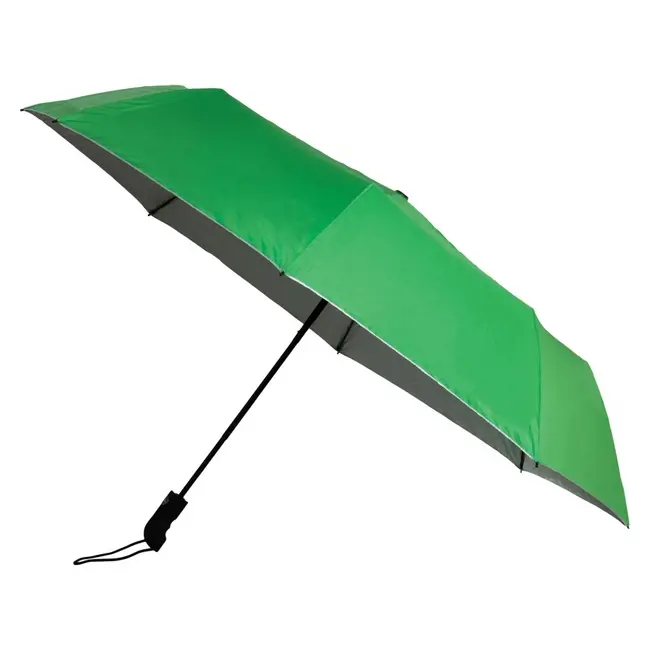 Зонт складной автомат Зеленый Серый 11928-04