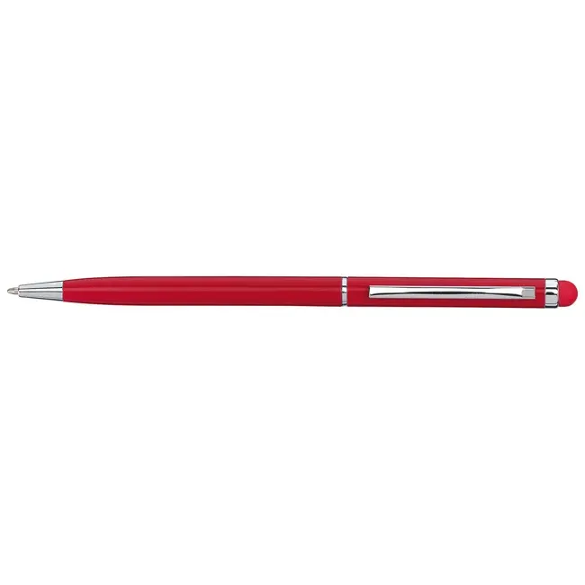 Ручка стилус металева Серебристый Красный 2759-04