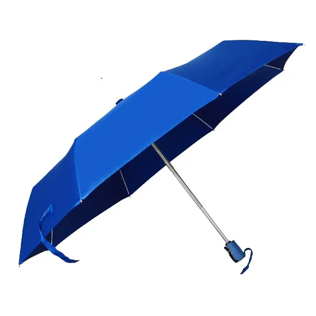 Зонт складной автоматический темно-синий