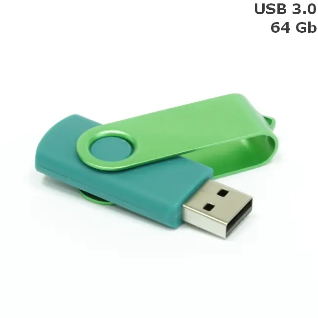 Флешка 'Twister' 64 Gb USB 3.0 Зеленый 14599-66