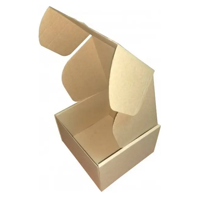 Коробка картонна Самозбірна 150х150х95 мм бура Коричневый 10121-01