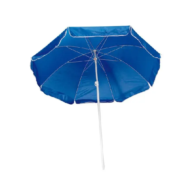 Пляжна парасолька одноколірна синя Синий Белый 4131-05