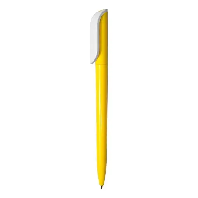 Ручка Uson пластикова з поворотним механізмом Желтый Белый 3925-72