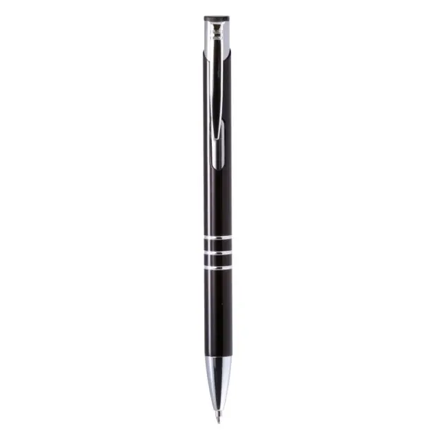 Ручка металлическая Серебристый Черный 6433-02