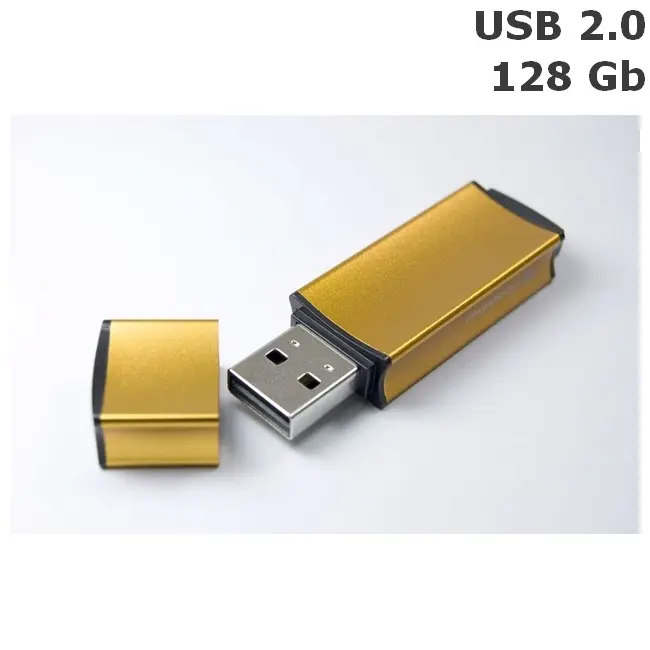 Флешка 'GoodRAM' 'EDGE' 128 Gb USB 2.0 золотистая Золотистый 6340-03